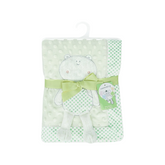 Green Blanket With Bell Toy